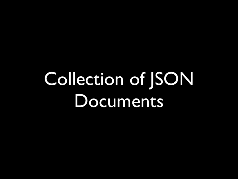 Collection of JSON Doucments