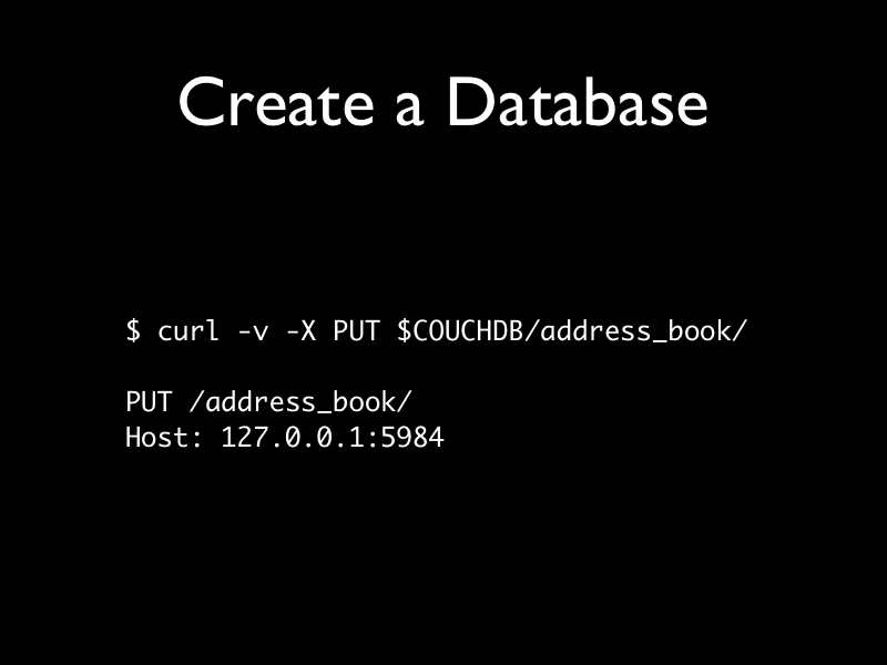 Create a Database